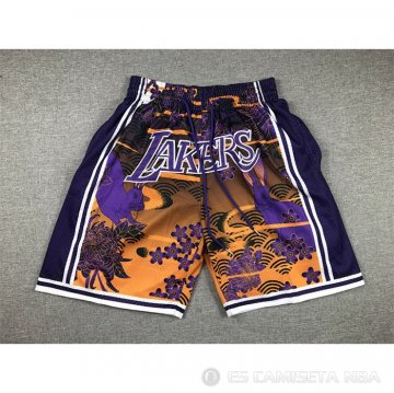 Pantalone Los Angeles Lakers Lunar New Year Mitchell & Ness Just Don Amarillo