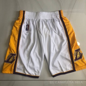 Pantalone Los Angeles Lakers Mitchell & Ness 2009-10 Blanco