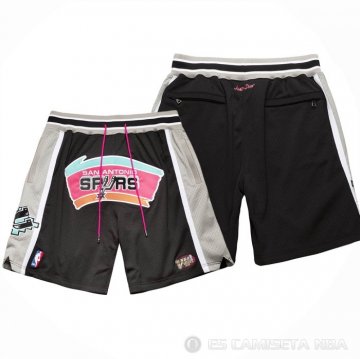 Pantalone San Antonio Spurs Just Don 1998-99 Negro