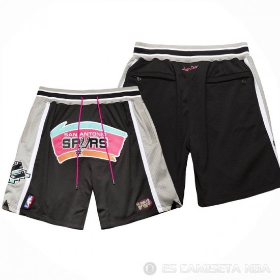 Pantalone San Antonio Spurs Just Don 1998-99 Negro - Haga un click en la imagen para cerrar