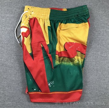 Pantalone Seattle Supersonics Just Don Rojo Verde