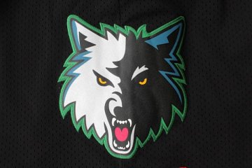 Pantalone retro Minnesota Timberwolves Negro