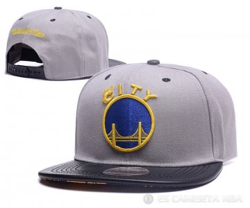 Sombrero Golden State Warriors Gris Negro Azul