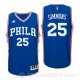 Camiseta 76ers #25 Simmons Azul