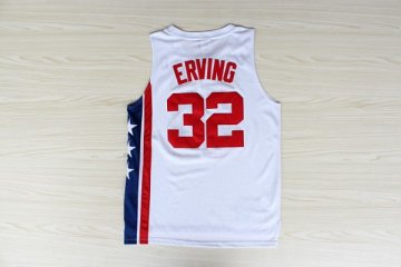 Camiseta Erving #32 Nets ABA Blanco