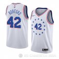 Camiseta Al Horford #42 Philadelphia 76ers Earned 2019-20 Blanco