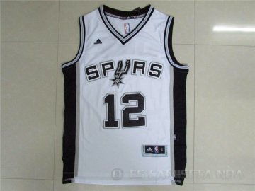 Camiseta Aldridge #12 San Antonio Spurs Blanco