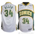 Camiseta Allen Sonics #34 Seattle SuperSonics Blanco