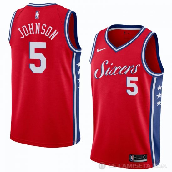 Camiseta Amir Johnson #5 Philadelphia 76ers Statement 2018 Rojo - Haga un click en la imagen para cerrar
