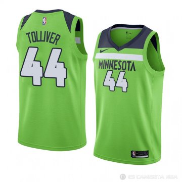 Camiseta Anthony Tolliver #44 Minnesota Timberwolves Statement 2017-18 Verde
