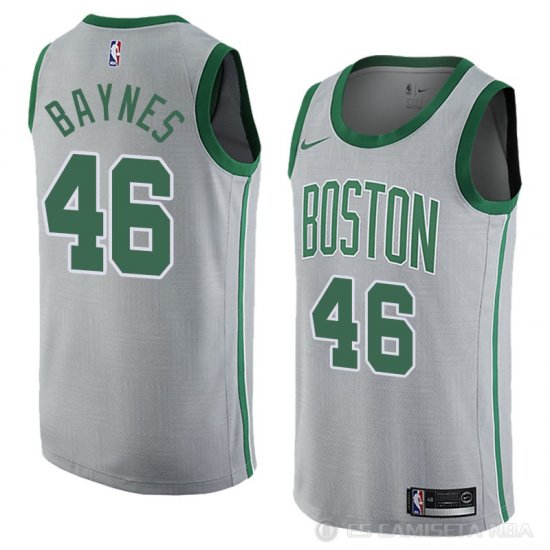 Camiseta Aron Baynes #46 Boston Celtics Ciudad 2018 Gris - Haga un click en la imagen para cerrar
