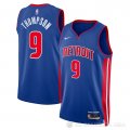 Camiseta Ausar Thompson #9 Detroit Pistons Icon Azul
