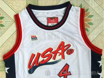 Camiseta Barkley #4 USA 1996 Blanco