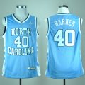 Camiseta Barnes #40 North Carolina Tar Heels NCAA Azul
