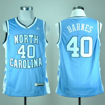 Camiseta Barnes #40 North Carolina Tar Heels NCAA Azul