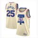 Camiseta Ben Simmons NO 25 Philadelphia 76ers Earned 2020-21 Crema