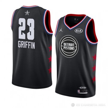 Camiseta Blake Griffin #23 All Star 2019 Detroit Pistons Negro