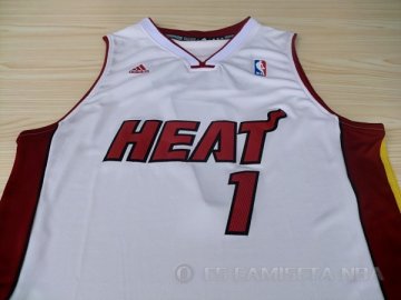 Camiseta Bosh #1 Miami Heat Blanco