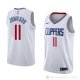 Camiseta Brice Johnson #11 Los Angeles Clippers Association 2018 Blanco