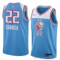 Camiseta Bruno Caboclo #22 Sacramento Kings Ciudad 2018 Azul