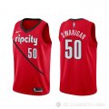 Camiseta Caleb Swanigan #50 Portland Trail Blazers Earned Rojo