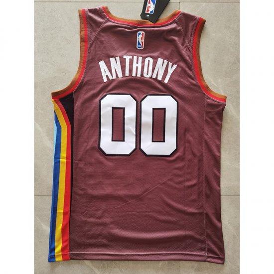 Camiseta Carmelo Anthony NO 00 Portland Trail Blazers Ciudad 2020-21 Marron - Haga un click en la imagen para cerrar