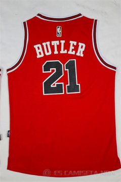 Camiseta Retro Butler #21 Chicago Bulls Rojo