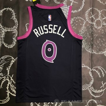 Camiseta D'angelo Russell #0 Minnesota Timberwolves Ciudad 2018-19 Violeta
