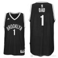 Camiseta Dad #1 Brooklyn Nets Negro Dia del Padre
