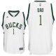 Camiseta Dad #1 Milwaukee Bucks Dia del Padre Blanco