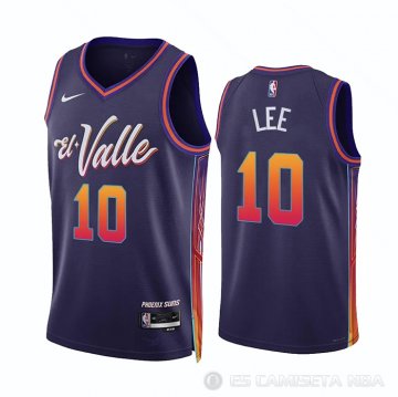 Camiseta Damion Lee #10 Phoenix Suns Ciudad 2023-24 Violeta