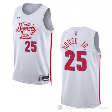 Camiseta Danuel House JR. #25 Philadelphia 76ers Ciudad 2022-23 Blanco