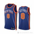 Camiseta Daquan Jeffries #8 New York Knicks Ciudad 2023-24 Azul