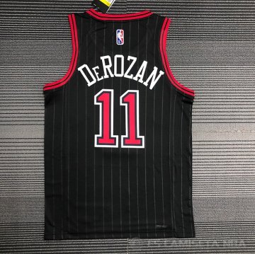 Camiseta DeMar DeRozan #11 Chicago Bulls Statement 2020-21 Negro