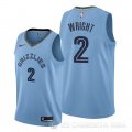 Camiseta Delon Wright #2 Memphis Grizzlies Statement Azul