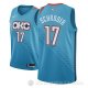 Camiseta Dennis Schroder #17 Oklahoma City Thunder Ciudad 2018-19 Azul