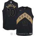 Camiseta Derozan #10 Toronto Raptors Ciudad 2017-18 Negro