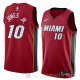 Camiseta Derrick Jones Jr. #10 Miami Heat Statement 2018 Rojo