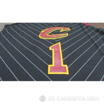 Camiseta Derrick Rose #1 Cleveland Cavaliers Statement 2017-18 Negro