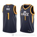 Camiseta Derrick Rose #1 Utah Jazz Icon 2018 Azul