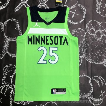 Camiseta Derrick Rose #25 Minnesota Timberwolves Statement 2020-21 Verde