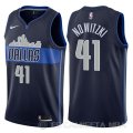 Camiseta Dirk Nowitzki #41 Dallas Mavericks Statement 2017-18 Azul