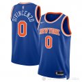 Camiseta Donte Divincenzo #0 New York Knicks Icon Azul