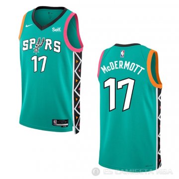 Camiseta Doug Mcdermott #17 San Antonio Spurs Ciudad 2022-23 Verde