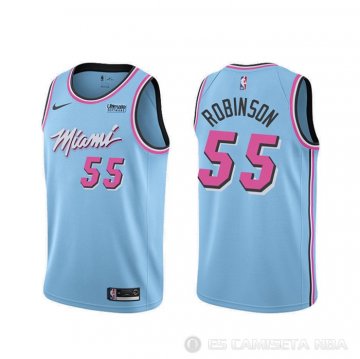 Camiseta Duncan Robinson #55 Miami Heat Ciudad Azul