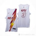 Camiseta Dwyane Wade NO 3 Miami Heat Fashion Royalty Blanco