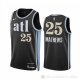 Camiseta Garrison Mathews #25 Atlanta Hawks Ciudad 2023-24 Negro