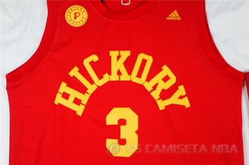 Camiseta Hickory Hill #3 Indiana Pacers Rojo