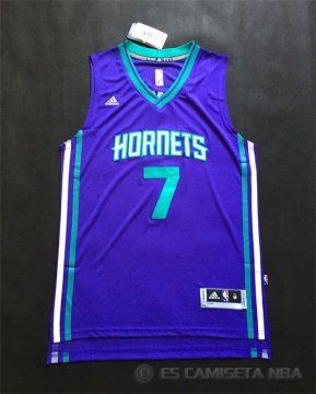 Camiseta Retro Lin #7 Charlotte Hornets Purpura