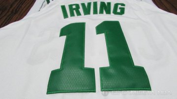 Camiseta Irving #11 Boston Celtics Autentico Nino 2017-18 Blanco